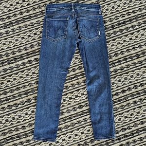 MOTHER The Looker Crop Jeans Cry of the Peacock Color sz 26